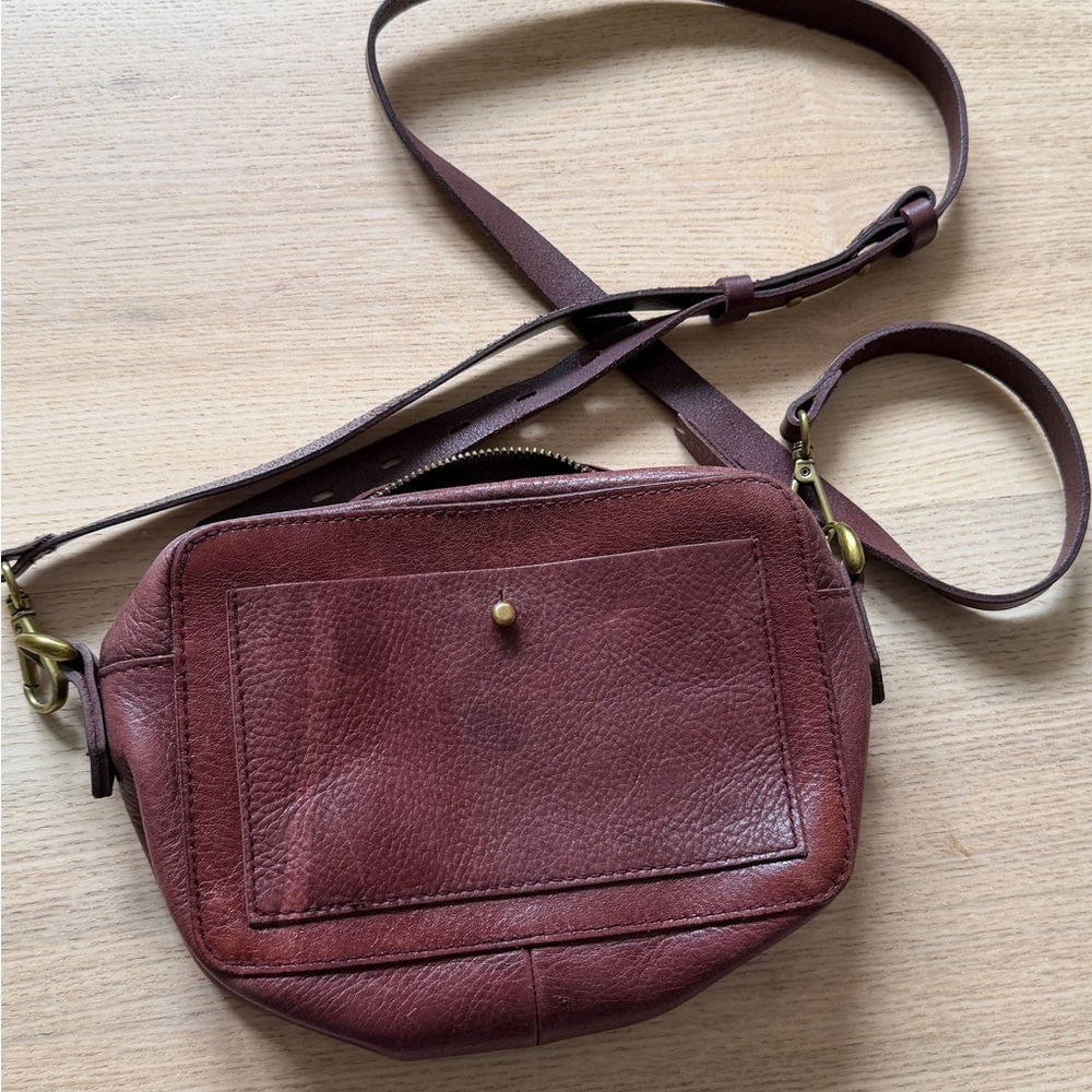 Madewell 100% Leather The Transport Camera Bag